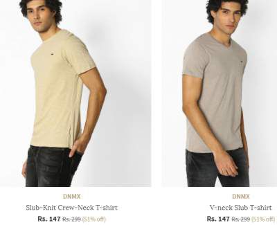 AJIO : Get 80%Off + Flat Rs 500 Off on Cart Value of Rs 1250