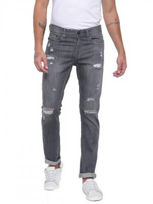 AMERICAN CREW Men's Straight Fit Non Stretchable Jeans