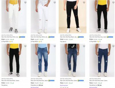abof By Aditya Birla Men's Jeans from ₹349