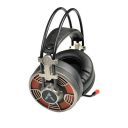 Adcom Vision 7.1 USB Noise Cancelling Super Gaming Headphone with Omnidirectional Mic, Cool LED, 50mm Drivers, 7ft Long Braided Cable and Volume Control Button (Steel Grey)...