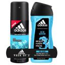 Adidas Ice Dive Deodorant Body Spray with Ice Dive Shower Gel...