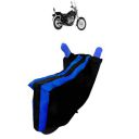 AdroitZ Blue & Black Uv Protective Motorcycle Cover 3...