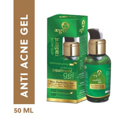 Aegte Oil Free Anti Acne Treatment Facial Skin Perfection Gel for Radiant and Glowing Skin - 70ml/2.37fl. Oz