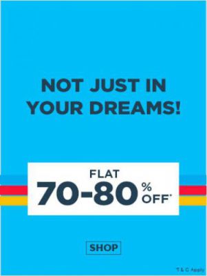 Ajio: 70% to 80% Off on Men's Fashion