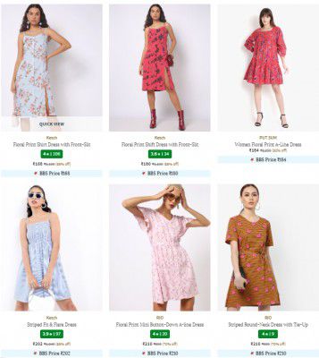 Ajio : Women's Dress Starts at ₹200
