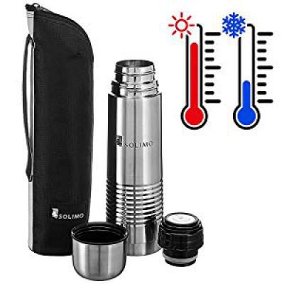 Amazon Brand - Solimo Thermal Stainless Steel Flask, 1000 ml
