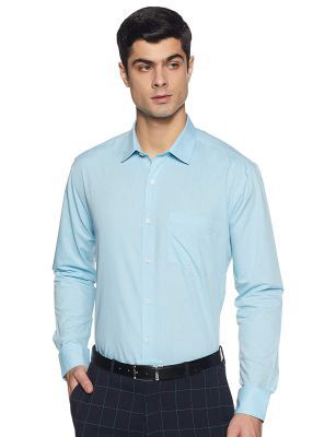 Amazon Brand - Symbol Men's Regular Fit Full Sleeve Fil A Fil Formal Shirt