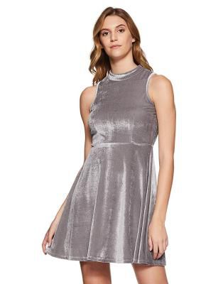 Amazon Brand - Symbol Women's Skater Knee-Long Dress