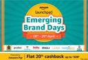 Amazon Emerging Brand Days Sale: 70% Off + Extra 20% Cashback...
