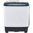 AmazonBasics 7 kg Semi Automatic Washing Machine (with Heavy wash function, White/Blue colour)...