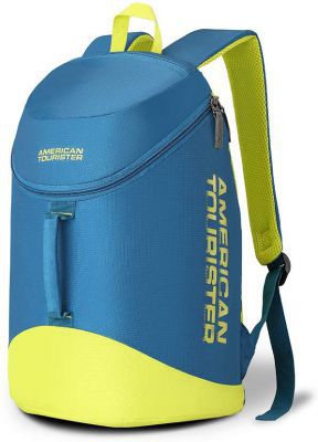 American Tourister Scamp 19 Ltrs Blue/Yellow Casual Backpack
