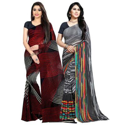 Anand Sarees Women's Georgette Blend Saree