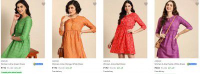 Anouk Women's Dresses Starting Rs 192