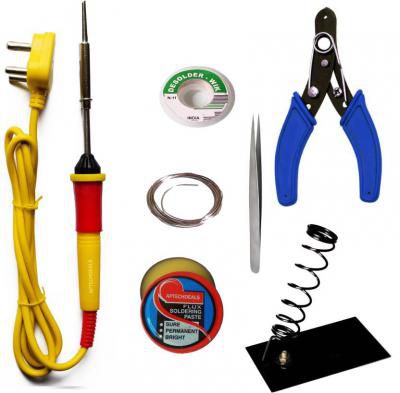 ApTechDeals Beginners 6 in 1 Economy Soldering Iron Kit/Electric Soldering