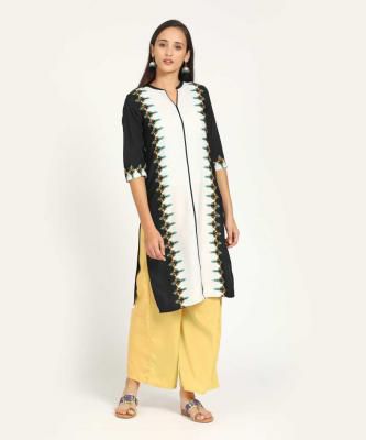 Aurelia Women Printed Straight Polycotton Kurta