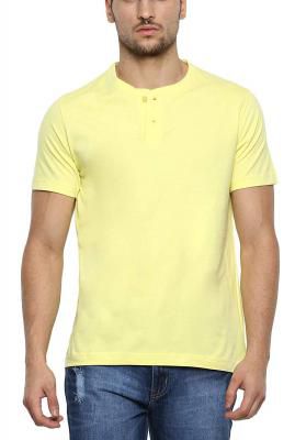 Aventura Outfitters Mens Yellow Henley T-Shirt