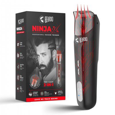 BEARDO Ninja-X Vacuum Trimmer for Men
