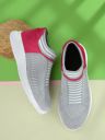 BUCIK Women Grey Mesh Running Non-Marking Shoes...