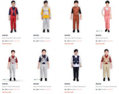Myntra: Upto 90% OFF On Baesd Boys Clothing Set Starts ₹249