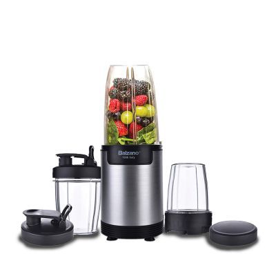 Balzano Bullet High Speed Blender/Mixer/Smoothie Maker - 900 Watts - 10 Pcs Set, Silver