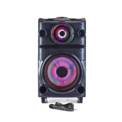 Blaupunkt PS100 Volcano 100 DJ Panel Party Speaker with Battery & Wheels (Black)