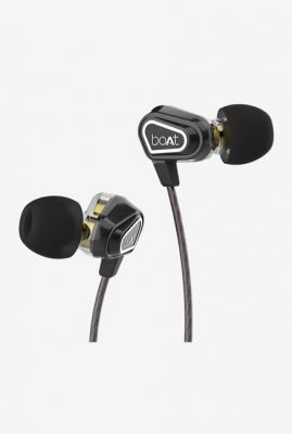 Boat Nirvanaa Duo Dual Drivers T Wired Earphones With Mic