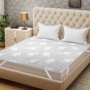 Bombay Dyeing Mattress Topper Double Size Mattress Protector (Grey)...