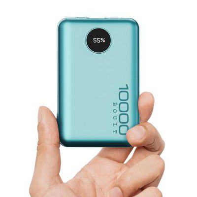 Boult AmpVault v10 Powerbank with 10000 mAh, 22.5W Fast Charging, LED Display, USB & Type C Input/Output, Overcharge Protection, iPhone & Andriod Mobile Power Bank