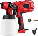 Buildskill Pro Latest Heavy Duty 750W with Copper Nozzle DIY Home Professional BPS2100 HVLP Sprayer (Red)...