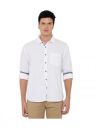 CAVALLO by Linen Club White Linen Shirt...