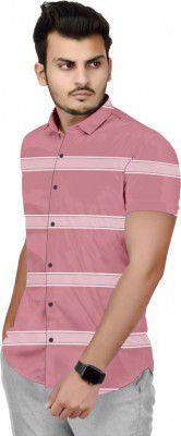 COMBRAIDED Men Regular Fit Striped Casual Shirt