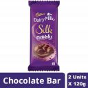 Cadbury Dairy Milk Silk Bubbly Chocolate Bar, 2 x 120 g...