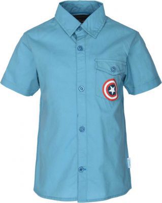 Captain America Boys Printed Casual Light Blue Shirt - Buy Captain America