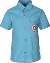 Captain America Boys Printed Casual Light Blue Shirt - Buy Captain America...