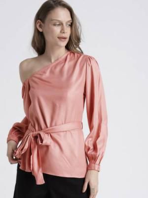 Casual Full Sleeve Solid Women Pink Top