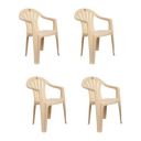 Cello Capri Without Cushion Chair (Plastic, Beige)...
