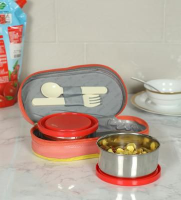 Cello Stainless Steel & Plastic 300 ML Tiffin Box - Set of 3