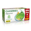 Chandrika Glycerine Soap Pack of 6, 125g...