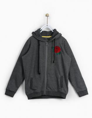 Chemistry Full Sleeve Solid Girls Sweatshirt 