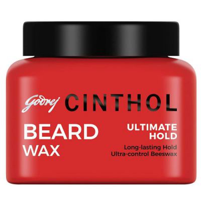 Cinthol Beard Wax Ultimate Hold (Alcohol-Free), 50ml