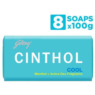 Cinthol Cool Soap, 100 g (Pack of 8)