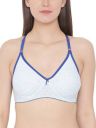 Clovia Women's Cotton Non-Wired Non-Padded Printed Bra with Racerback...
