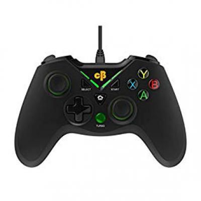 Cosmic Byte C1070T Interstellar Wired Gamepad for PC/PS3/Android support for Windows XP/7/8/10, Rubberized Texture