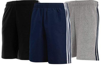 Crazy Prints Cotton Fleece 3 Stripes Shorts for Men Pack of 3