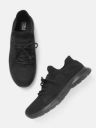 Crew STREET Men Black Woven Design Knitted Training Shoes Training & Gym Shoes For Men  (Black)...