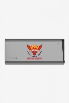 Croma Sunrisers Hyderabad CA0076 EPU55 5000mAh Power Bank (Grey)