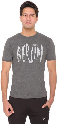 DFH Men Grey Half Sleeves T-Shirt