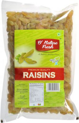D'Nature Fresh Indian Green Raisins 500g (Pack Of 2)