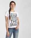 Denizen from Levi's Printed Women Round Neck White T-Shirt...