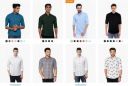 Dennis Lingo Men's Cotton Sky Blue Solid Casual Shirt...
